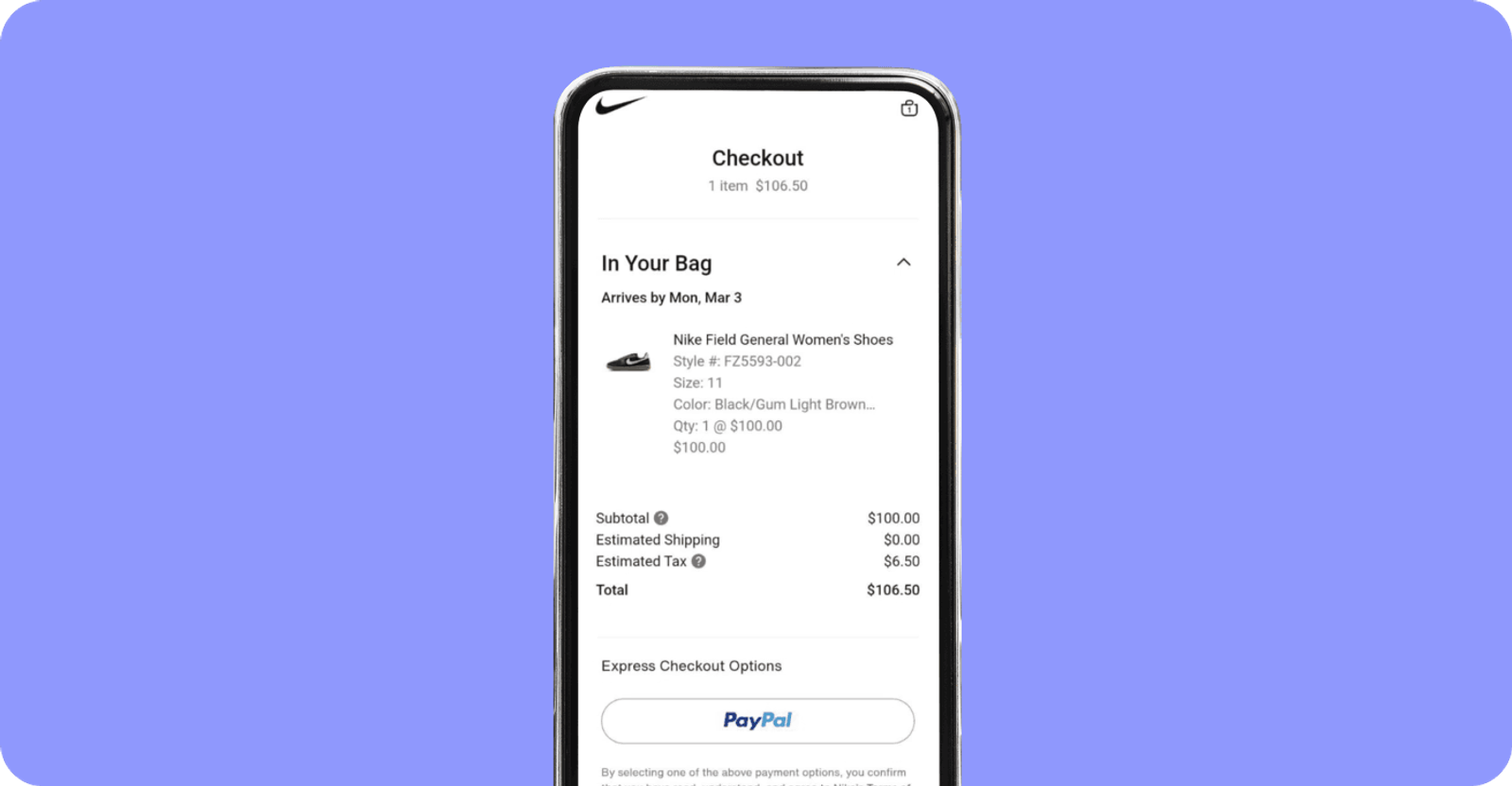 Order summary