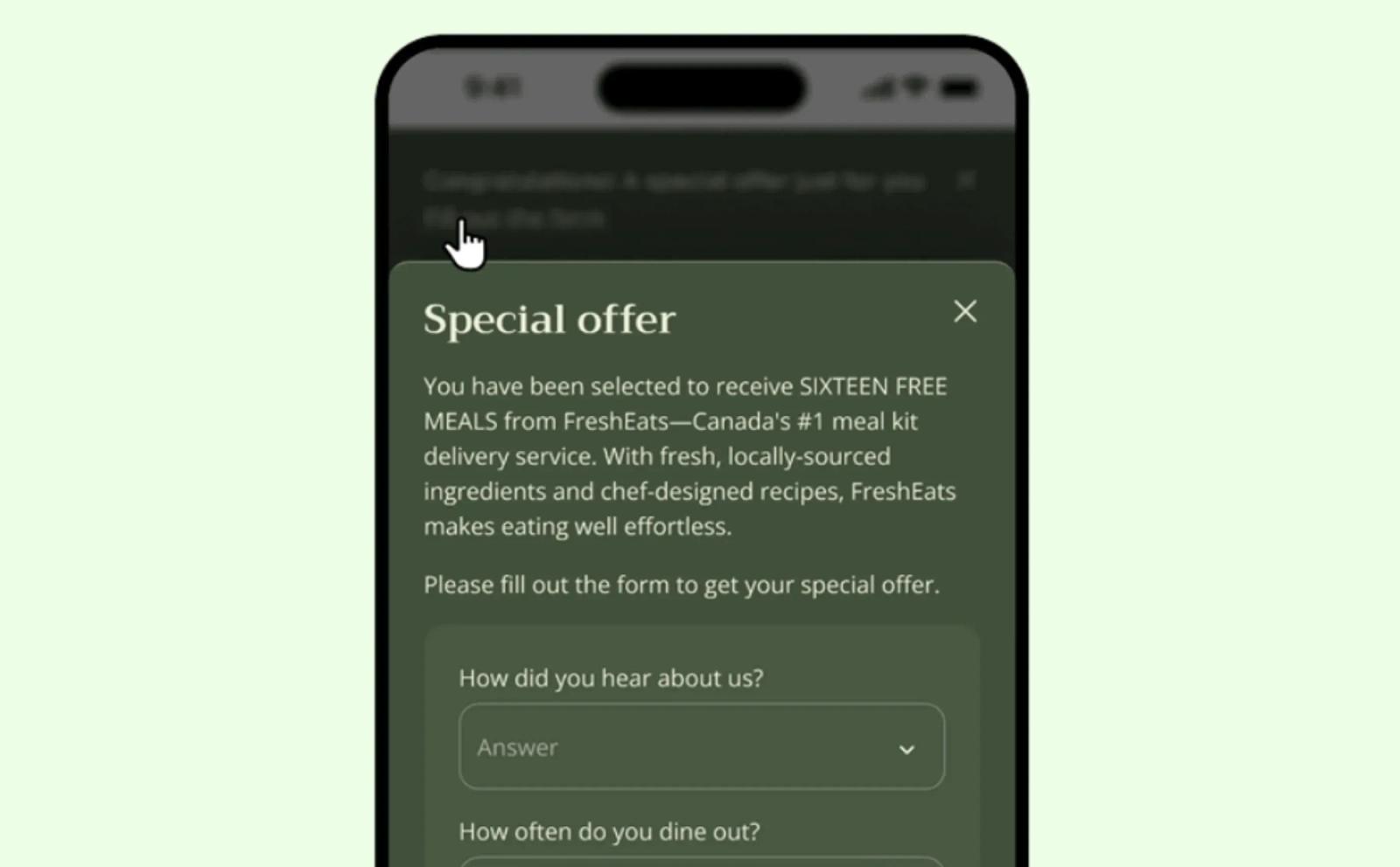 Use the announcement bar for teasers and switch to a Modal for longer content