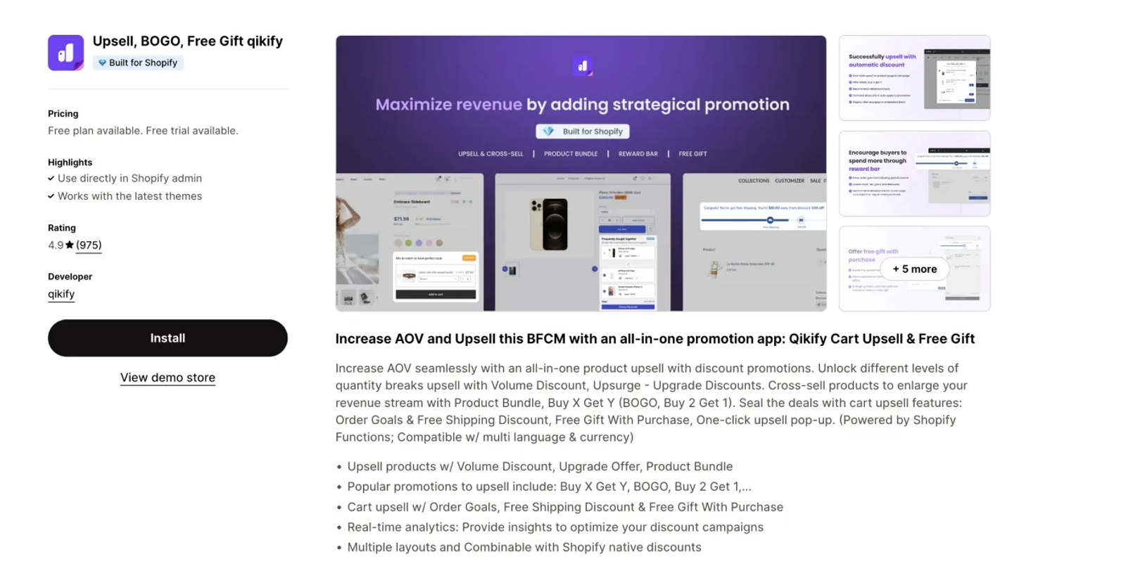 qikify - advanced upsell and discount management