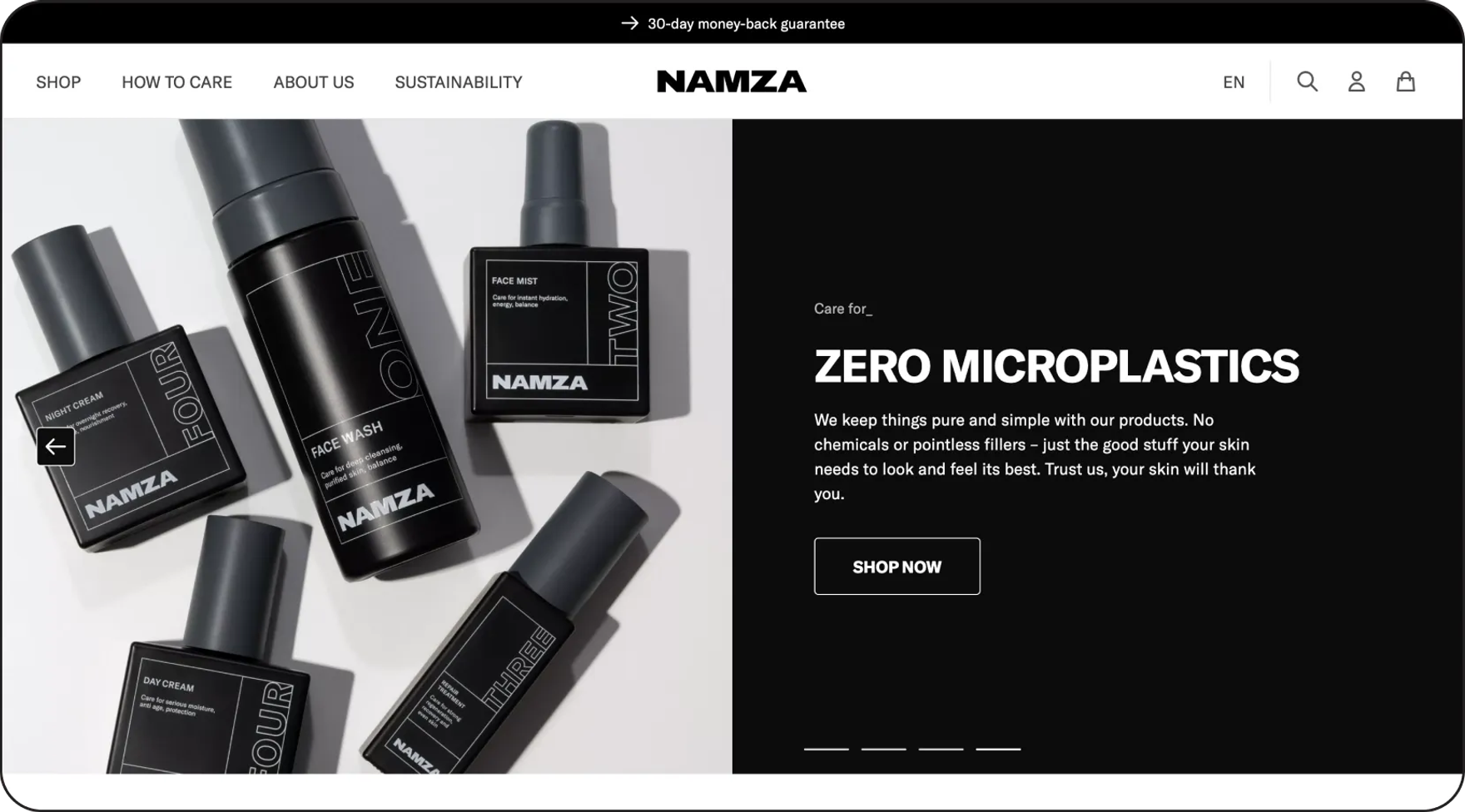 Namza About the Client section
