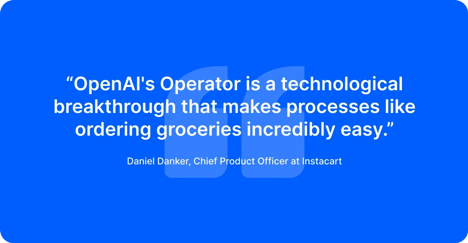 OpenAI Operator agent quote