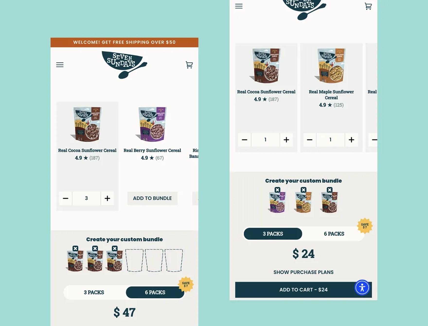 Solutions we've implemented for Seven Sundays