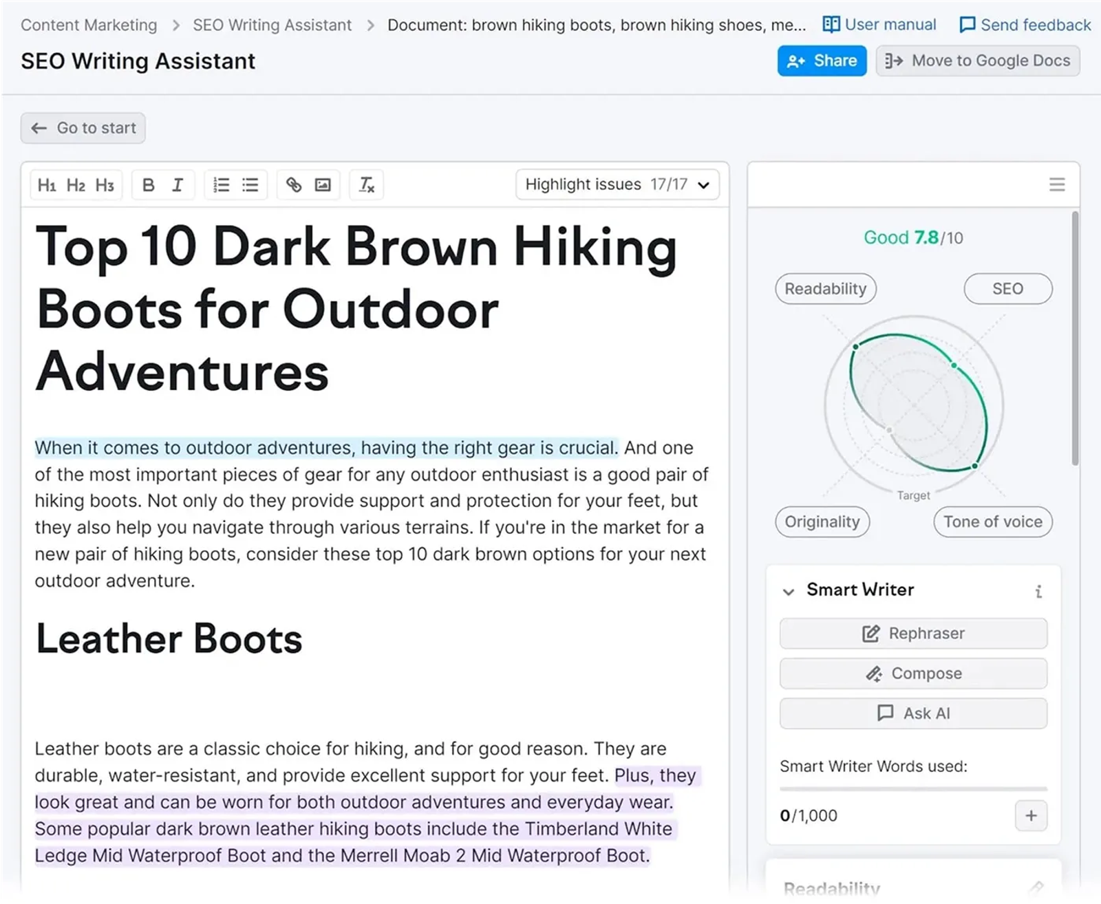 Shopify on-page optimization