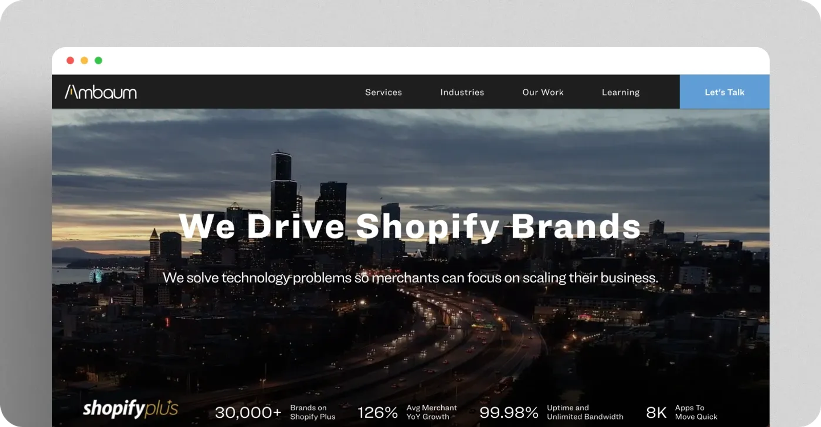 Ambaum is one of the best Shopify agencies