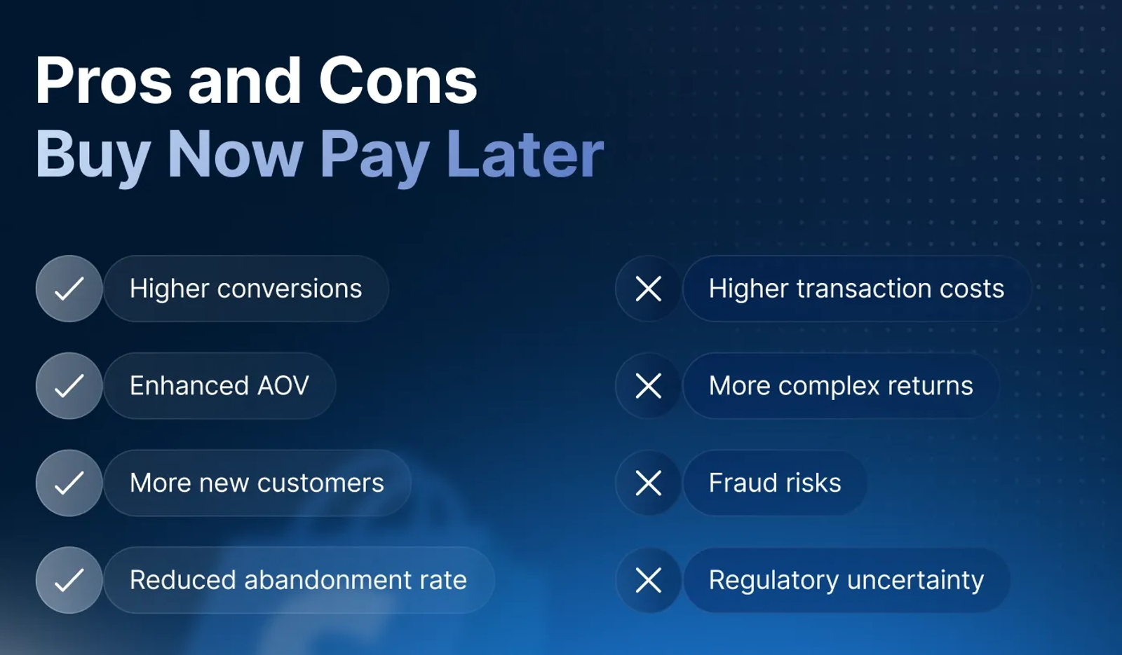 Pros and cons of BNPL