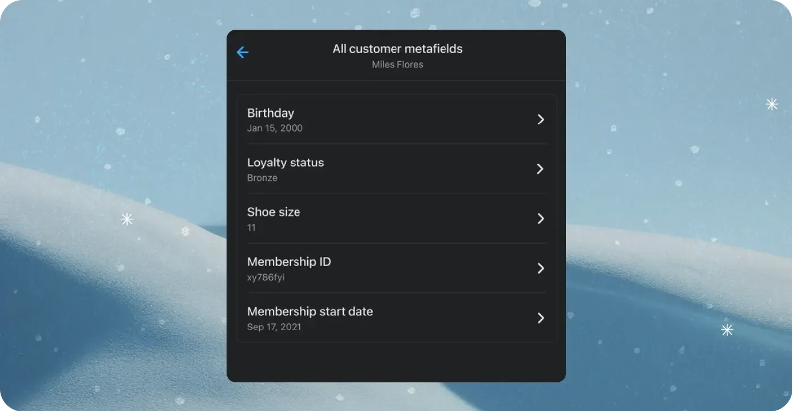 Editing customer metafields on POS