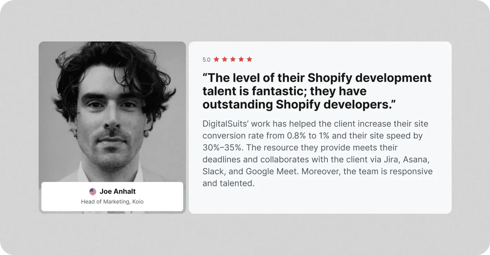 DigitalSuits review on Clutch KOIO