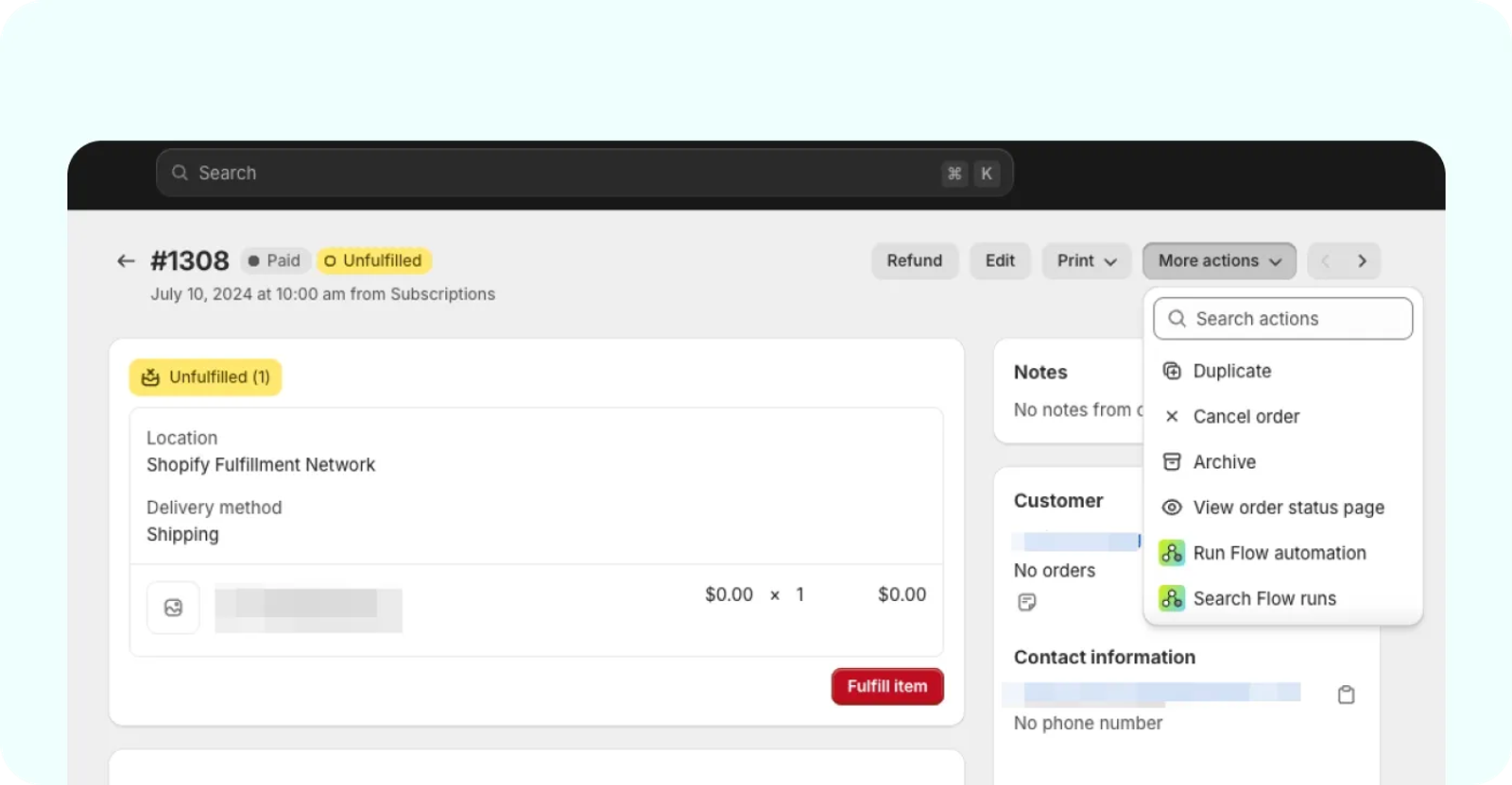 Effortlessly track workflow runs from the Admin “More Actions” menu