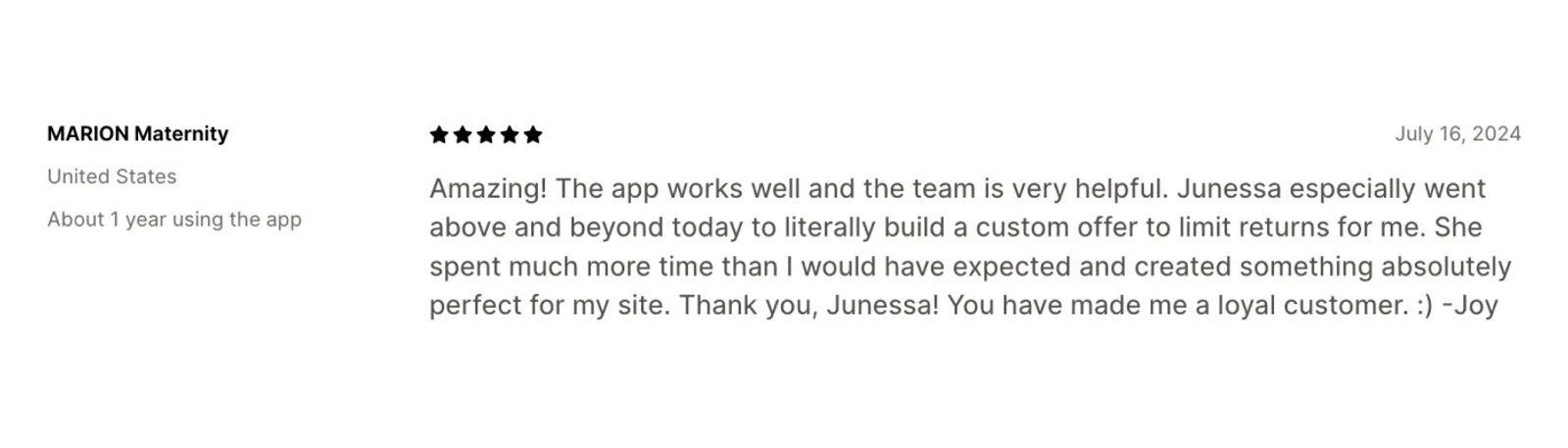 ReturnGo feedback