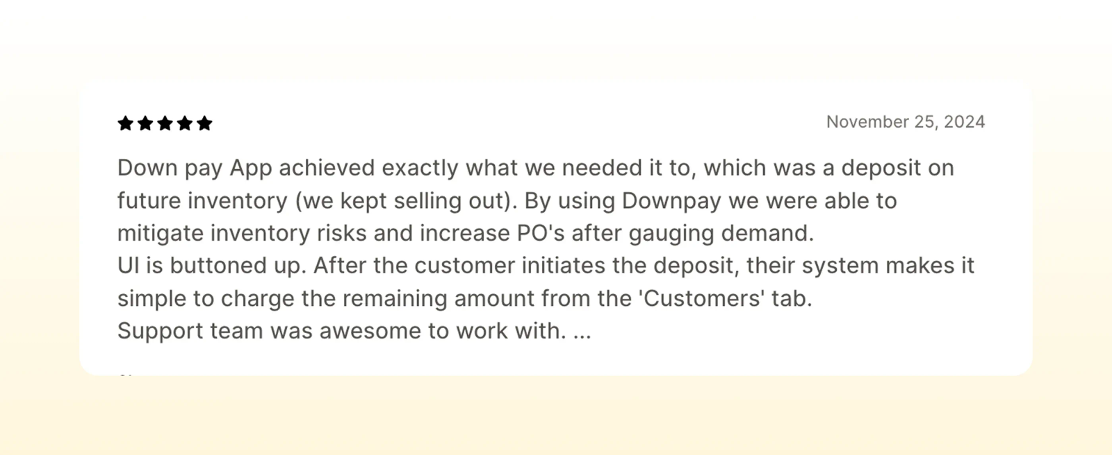 Downpay review