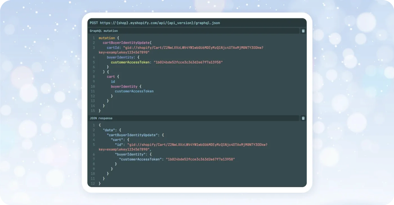 Code to enable continuous authentication