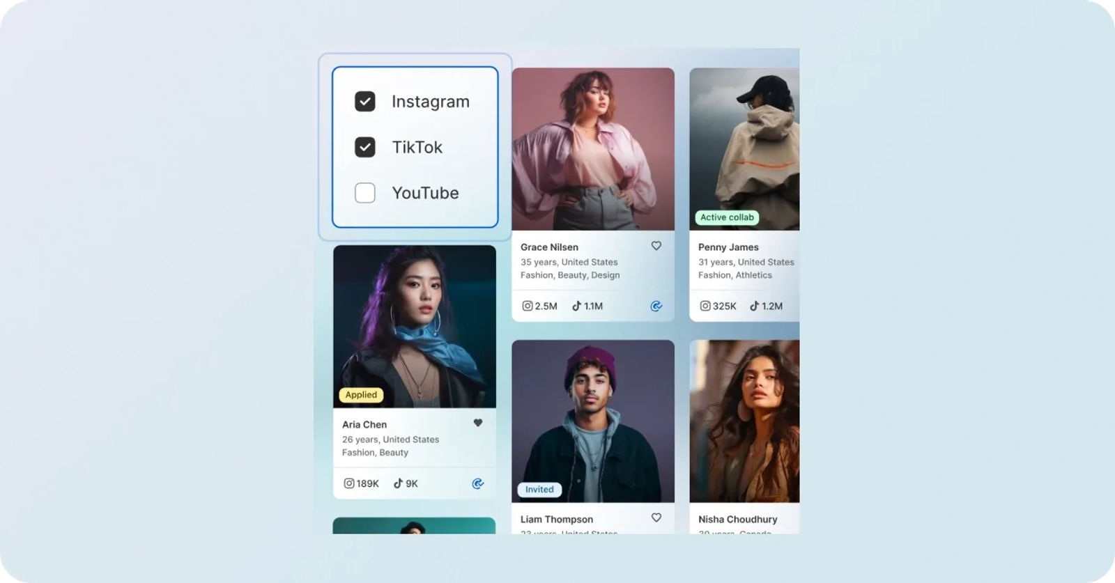 Bulk management of creator applications