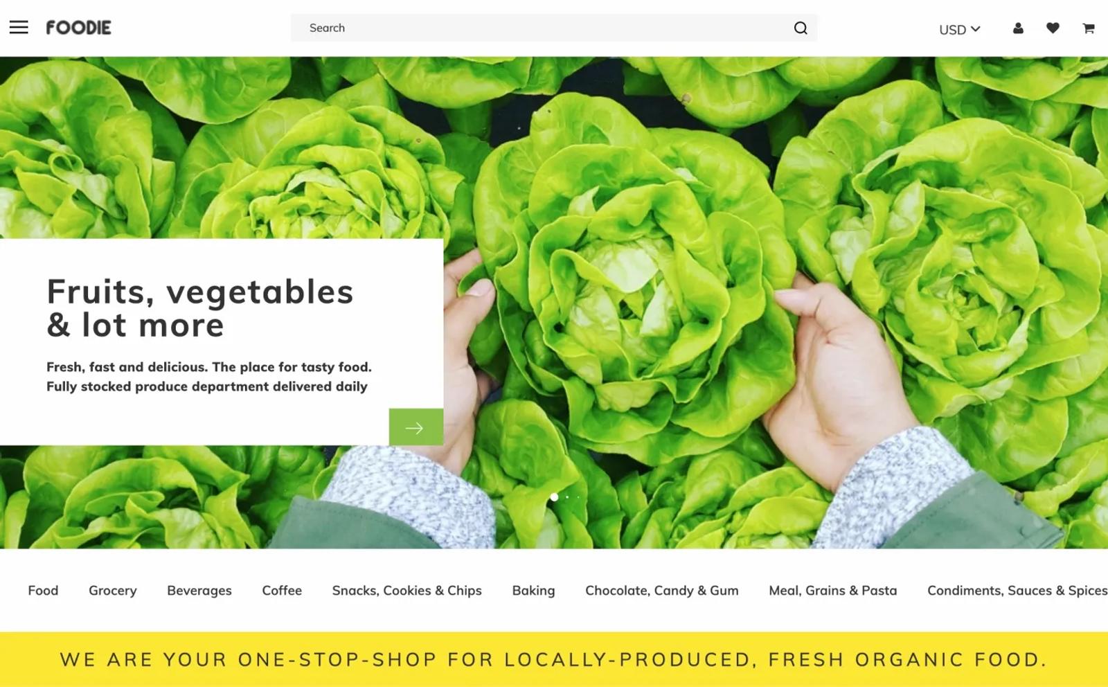 Example of color palette: Foodie 