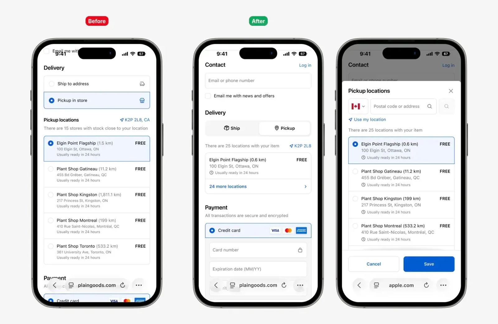 Updates to the local pickup Shopify April 2026