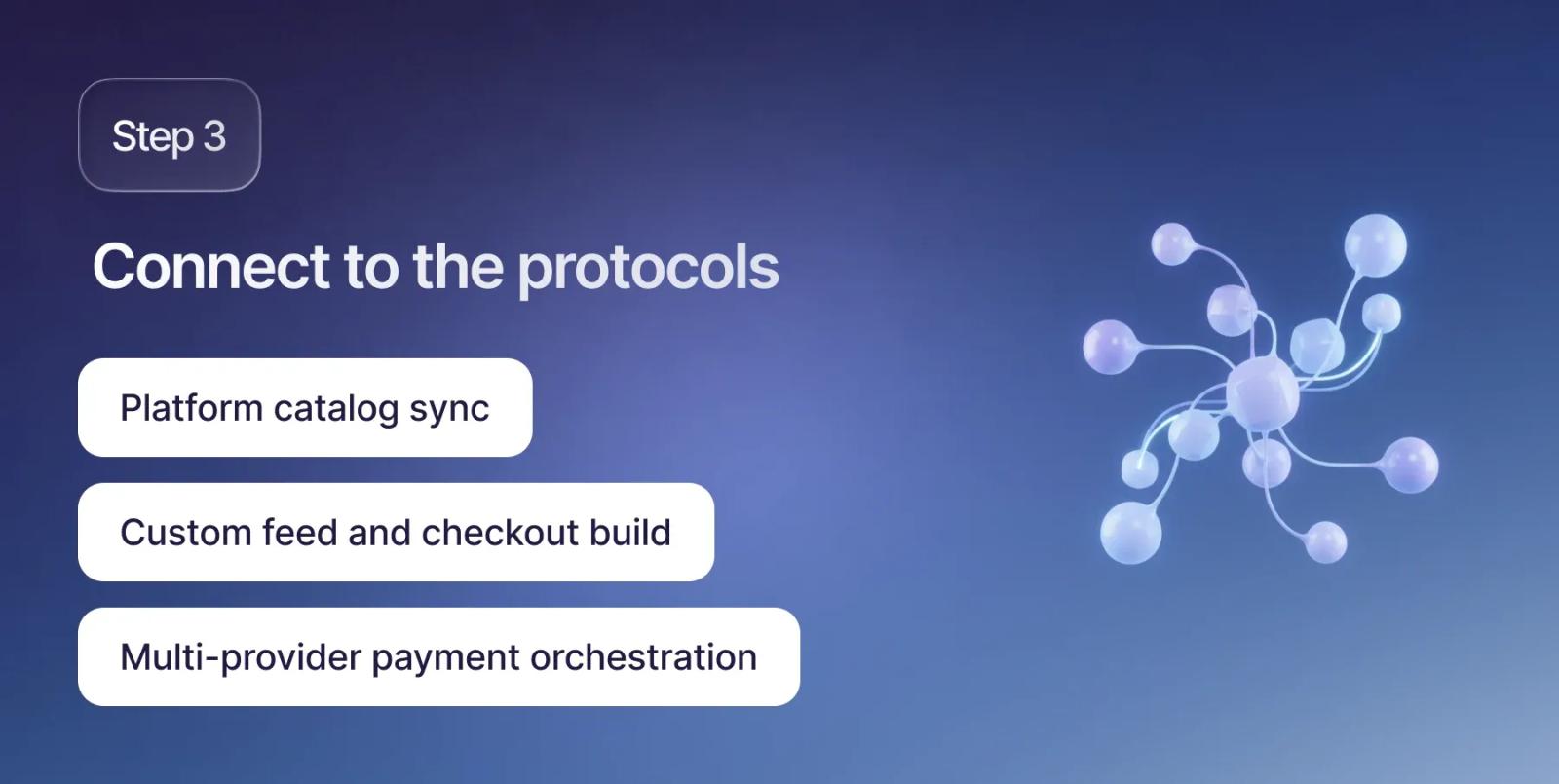Connect to the protocols merchants actually need