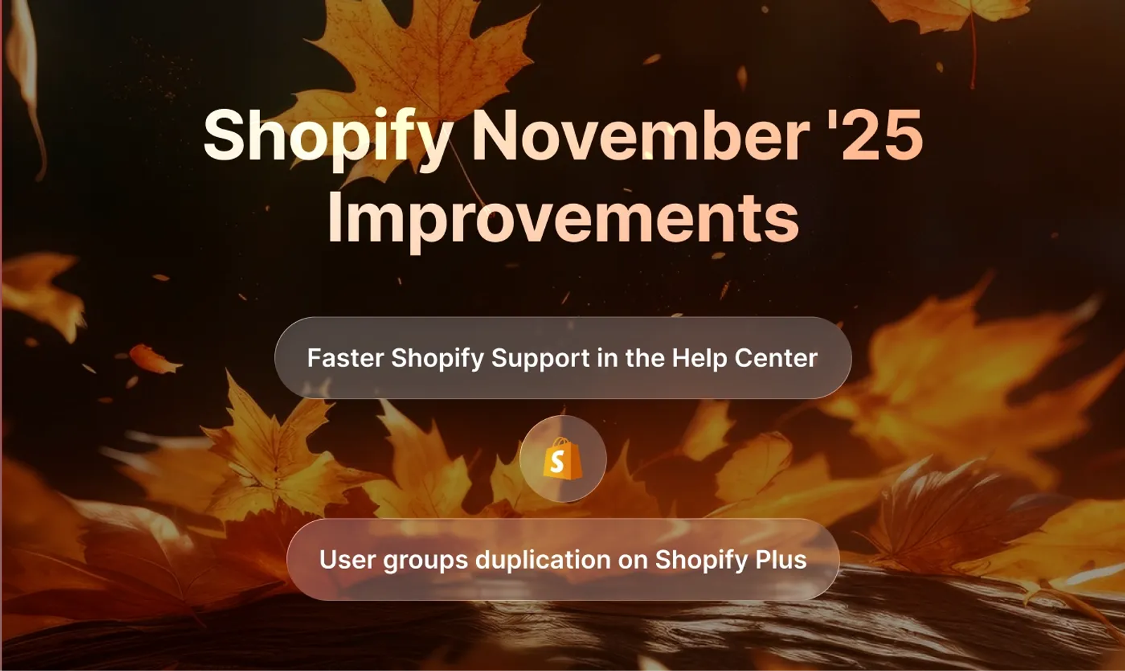 Shopify improvements
