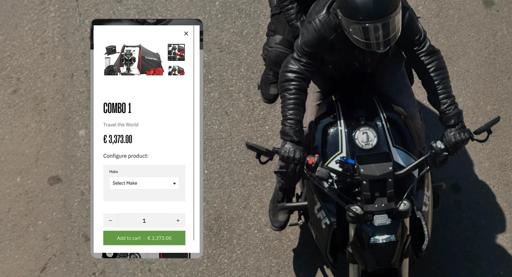 DigitalSuits cooperation with Lone Rider - motorcycle equipment store on Shopify DigitalSuits cooperation with Lone Rider - motorcycle equipment store on Shopify