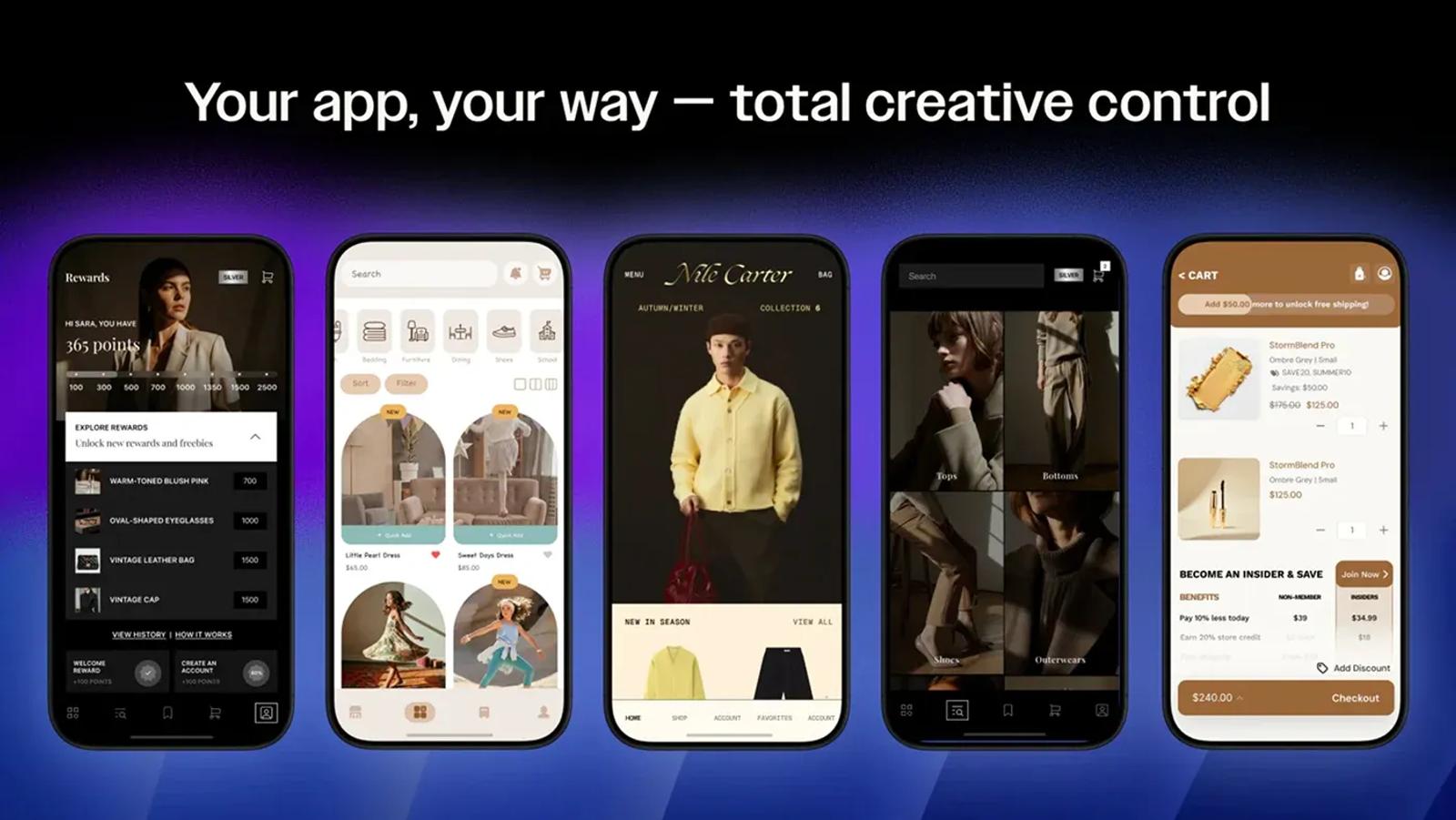 Tapcart Shopify mobile app builder