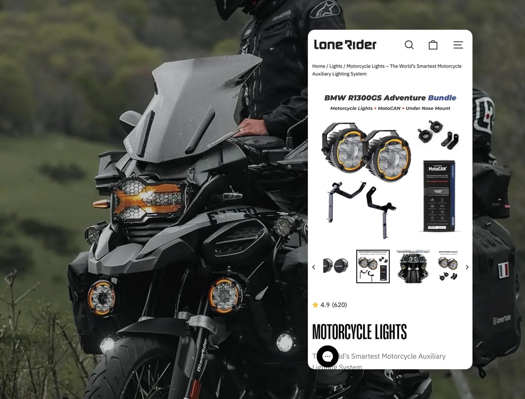 PDP issues with the motorcycle equipment store theme customization