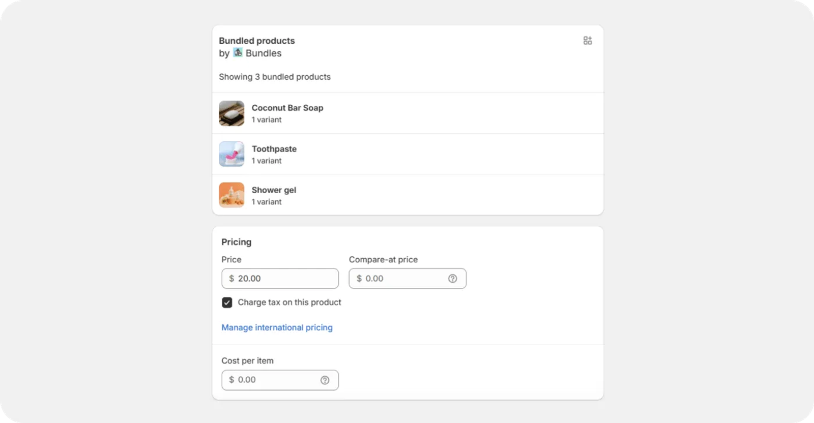 Bundled products