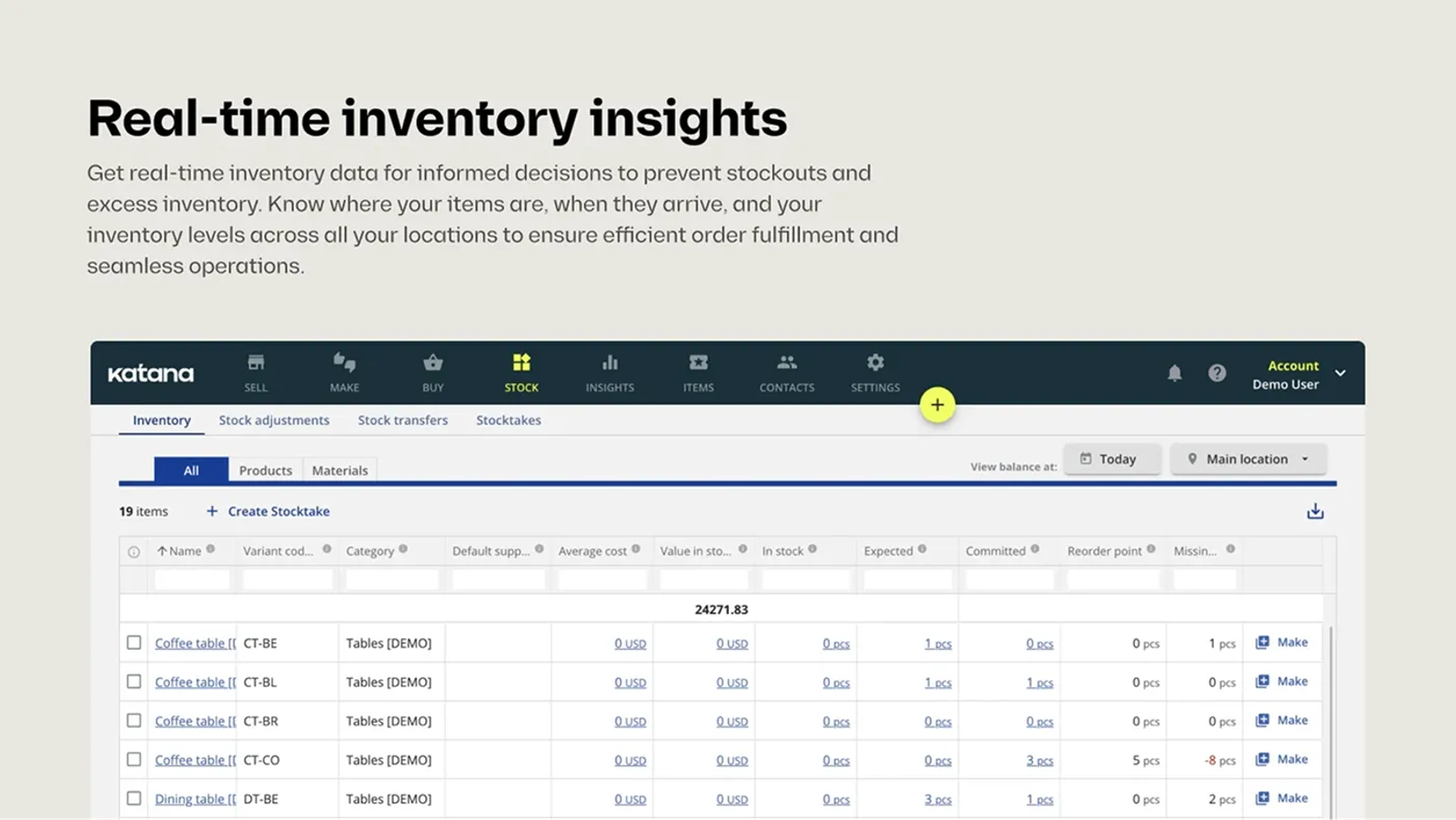 Katana Cloud Inventory