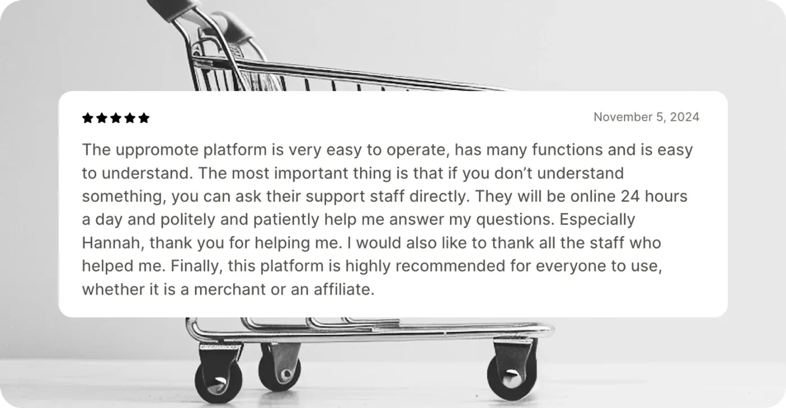 UpPromote Customer review