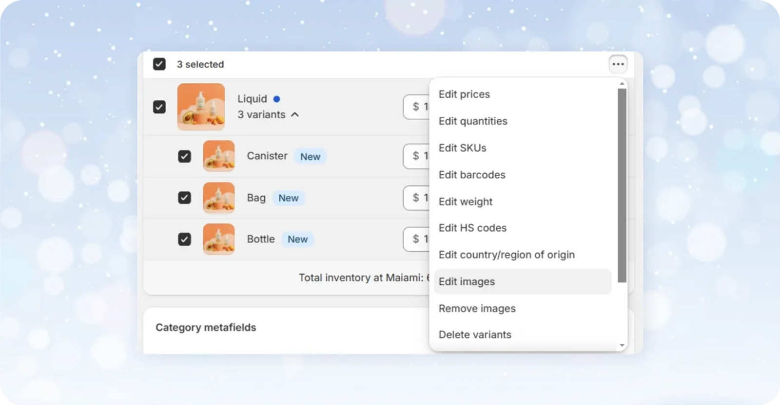 Add images in bulk