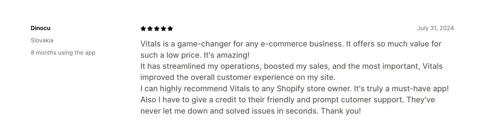 Vitals-feedback