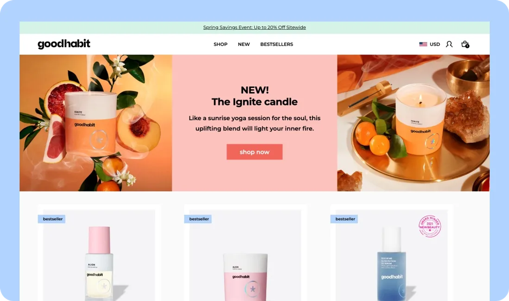 Results of developing a beauty Shopify store for Goodhabit
