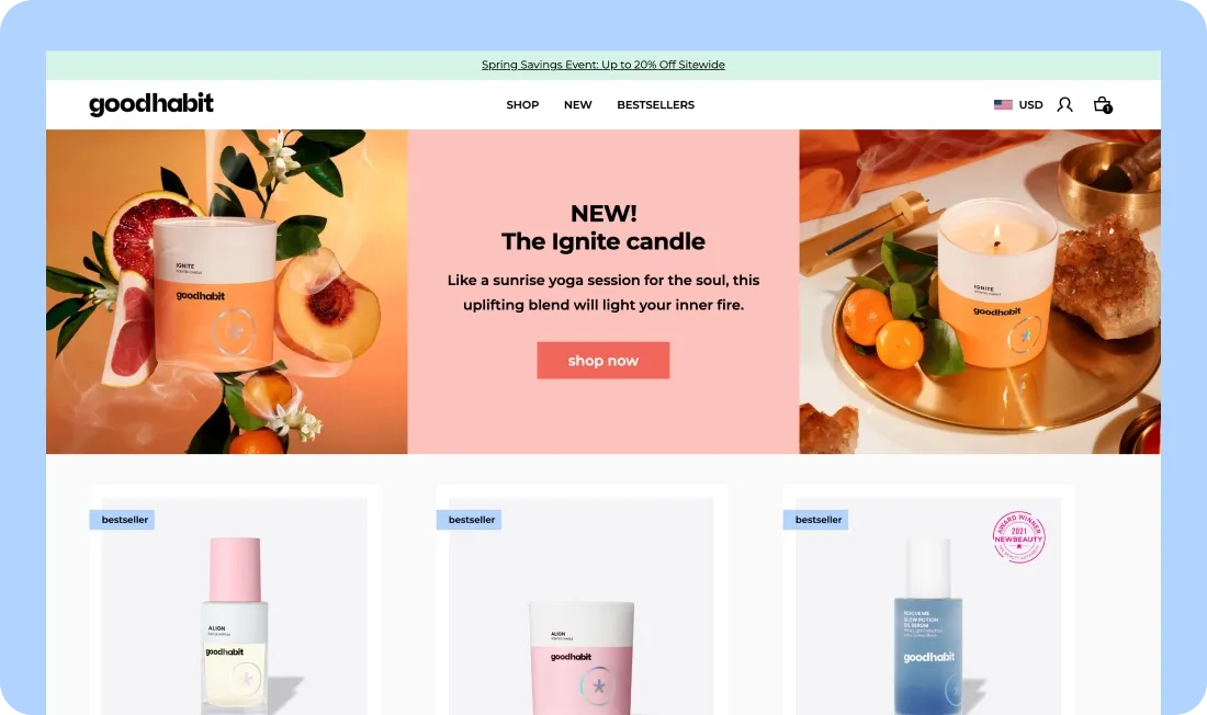 Results of developing a beauty Shopify store for Goodhabit Results of developing a beauty Shopify store for Goodhabit