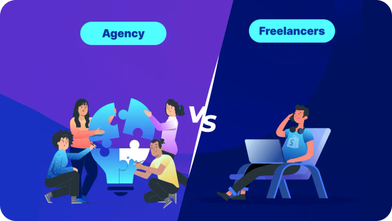 Shopify agency vs Shopify freelancers