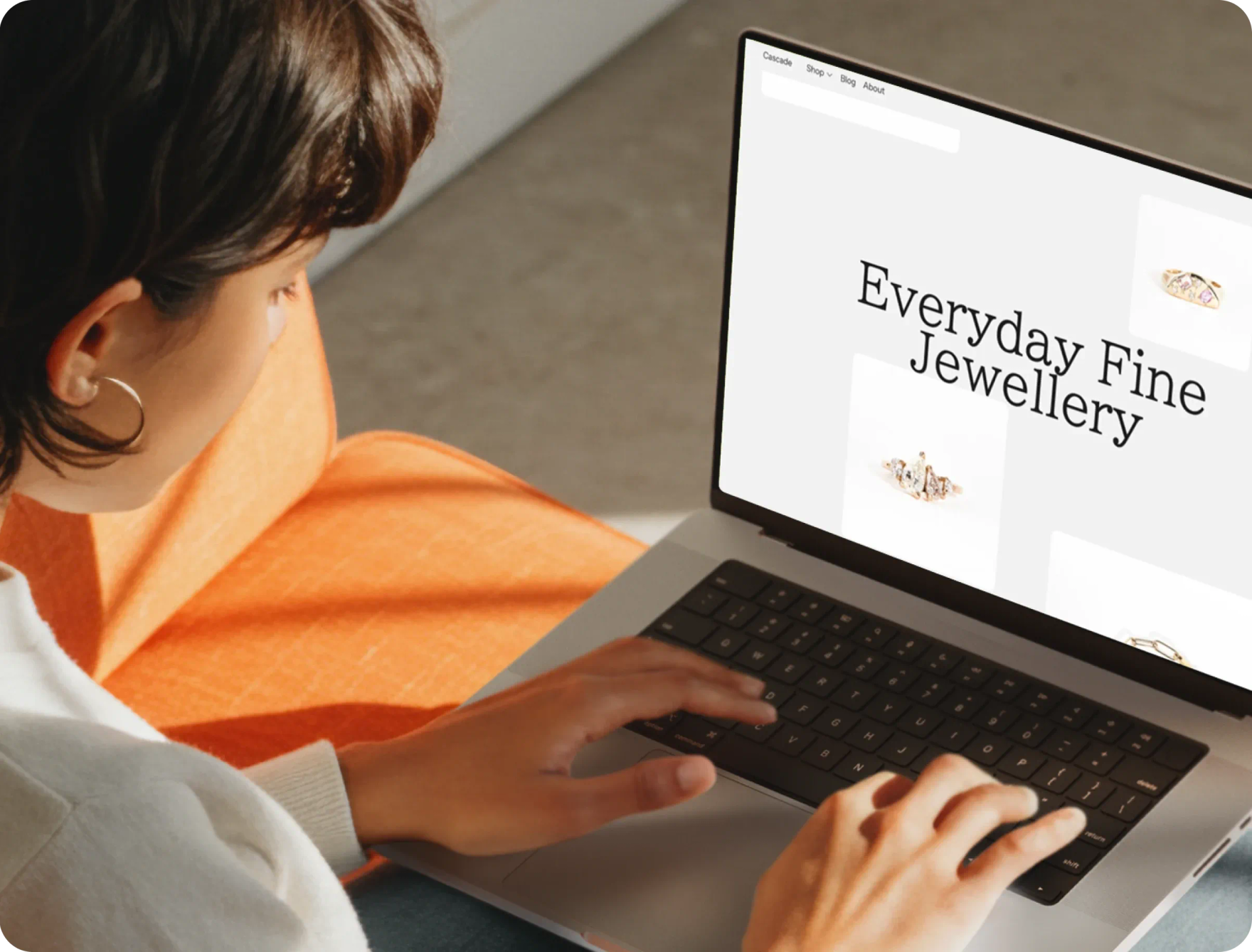Jewelry website development pages