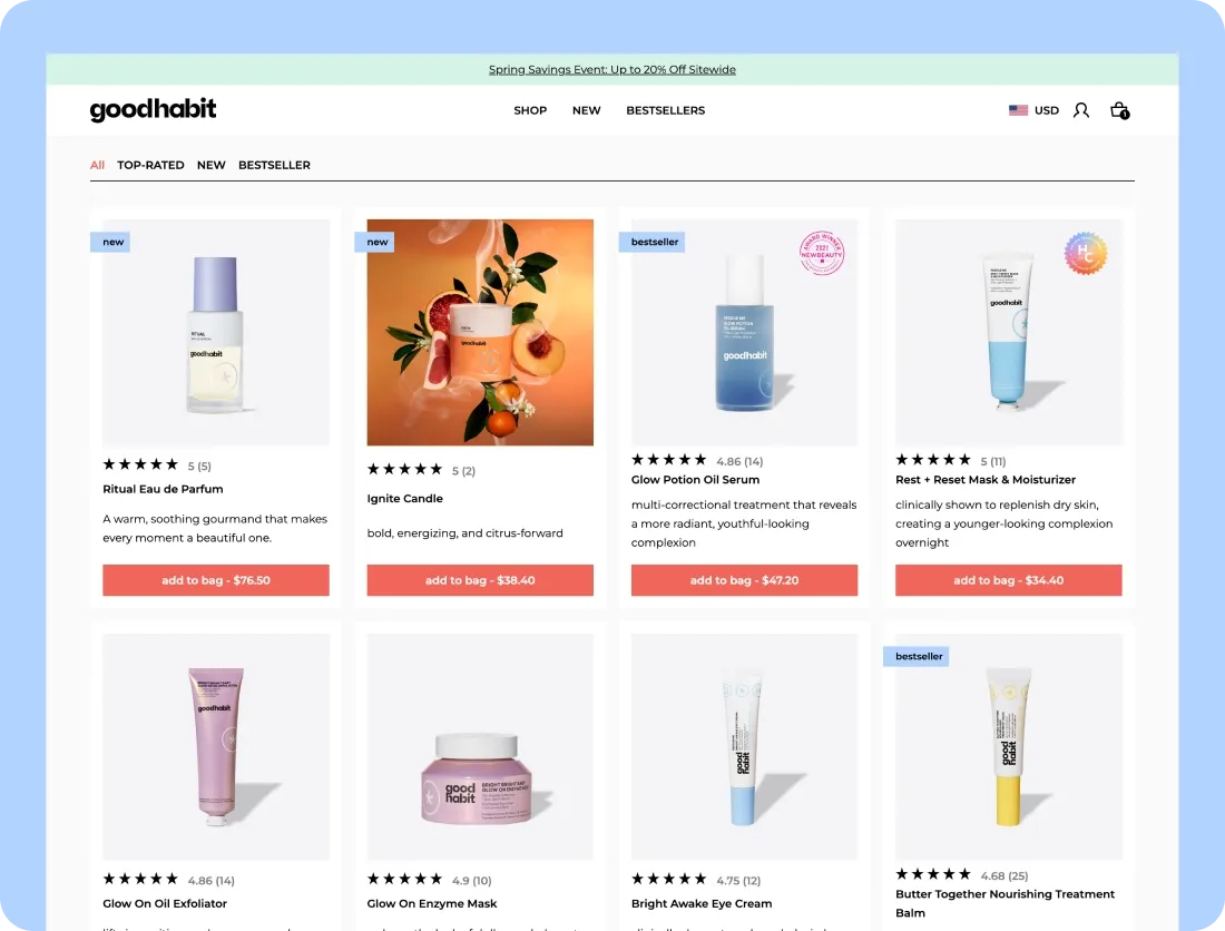 Our solutions in creating Goodhabit’s beauty store on Shopify Our solutions in creating Goodhabit’s beauty store on Shopify