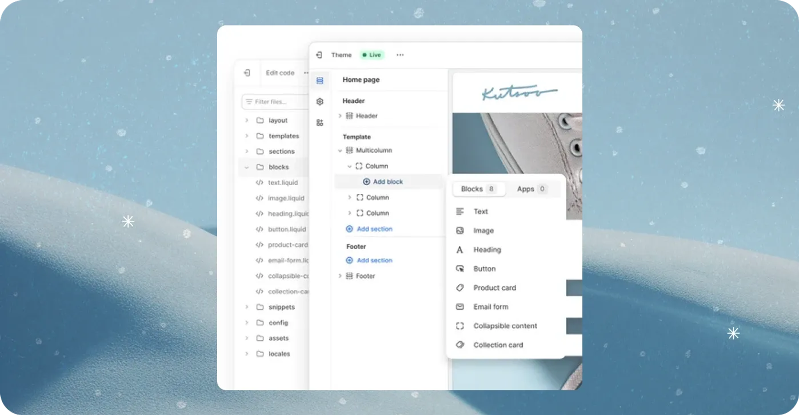 Theme blocks are now live