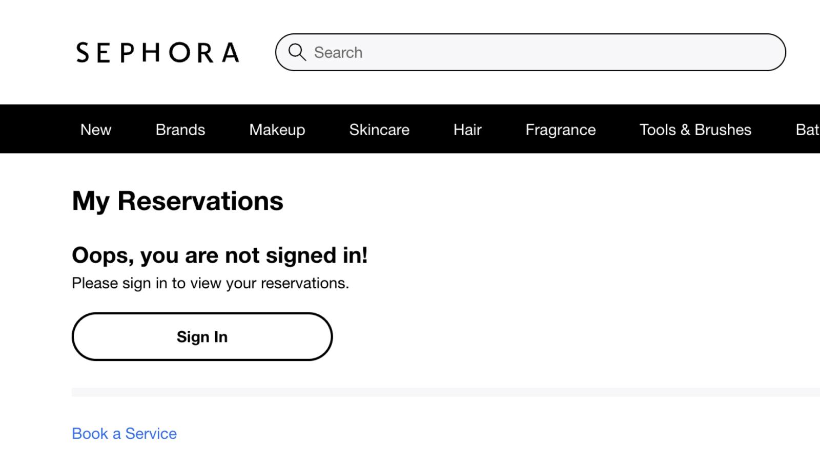 Sephora AI chatbot example