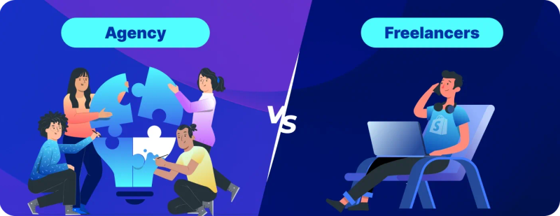 Shopify agency vs Shopify freelancers