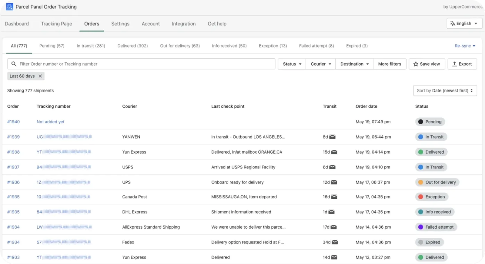 Parcel Panel Order Tracking.webp