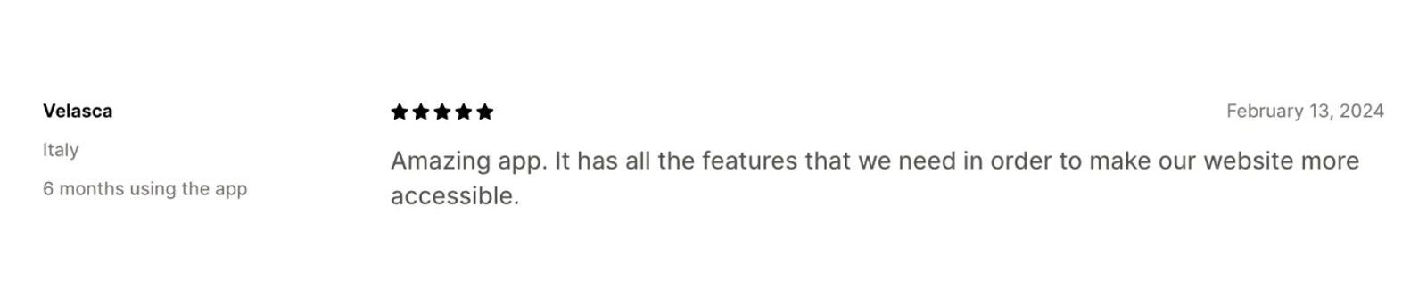 Accessibly feedback