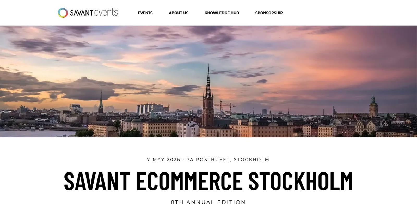 Savant eCommerce Stockholm 2026