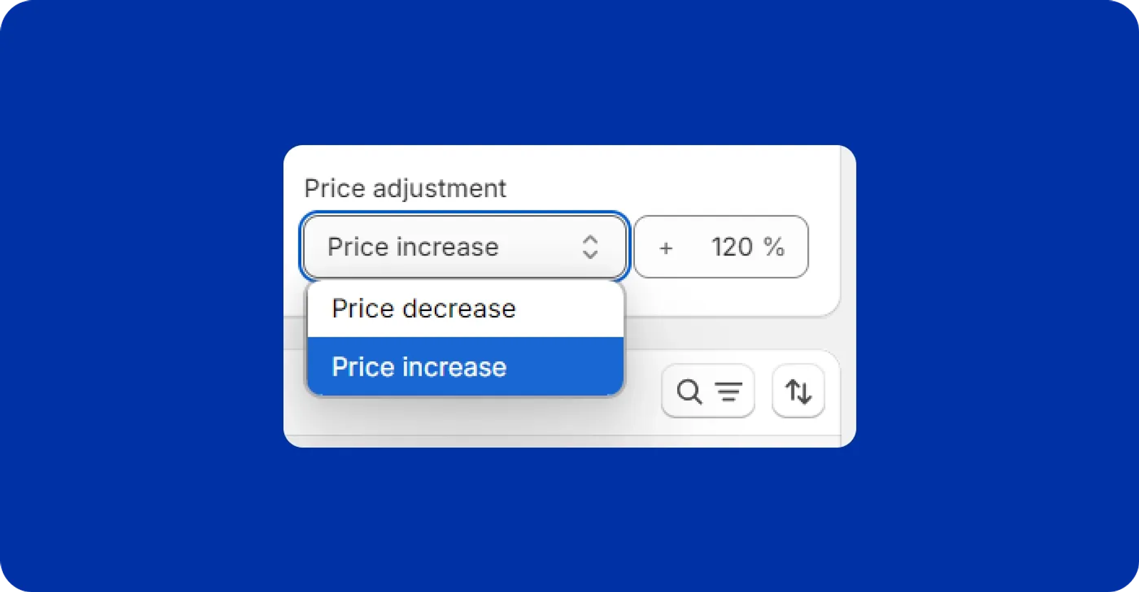 Shopify price adjustment