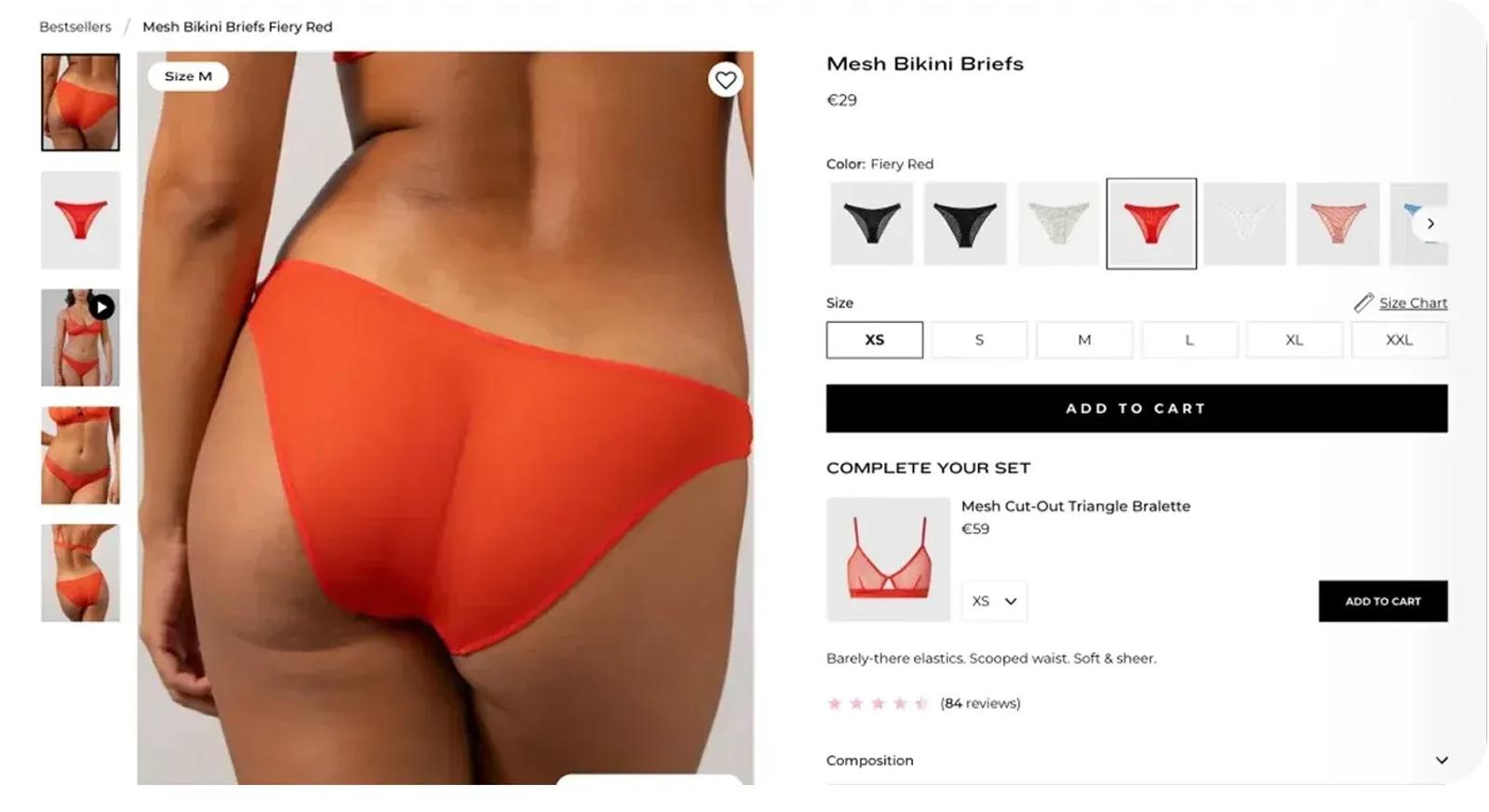 For Understatement, we implemented size filters to improve customer satisfaction