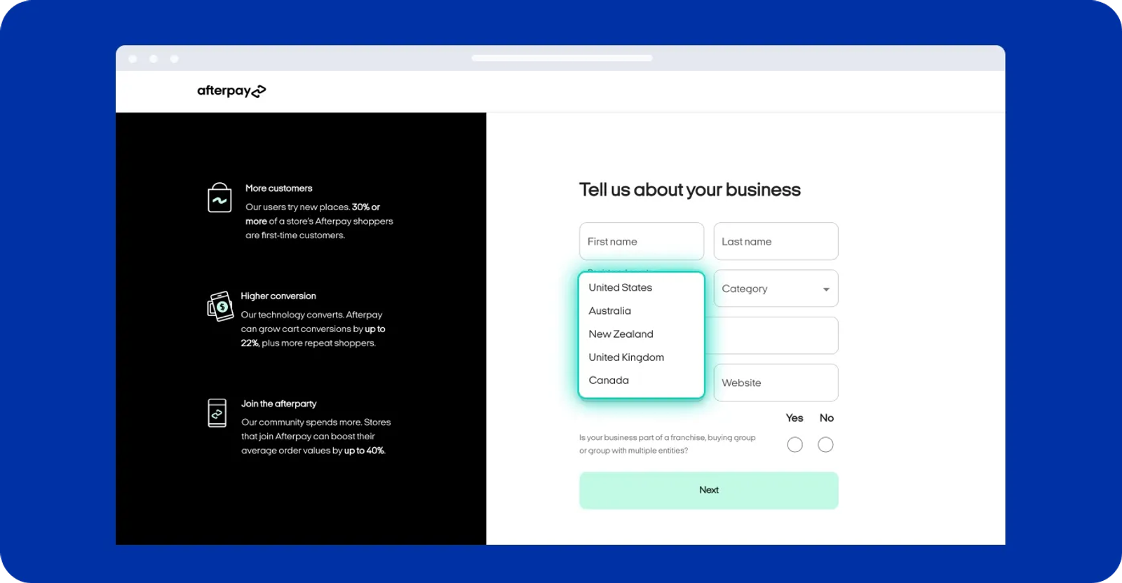 Afterpay for Shopify