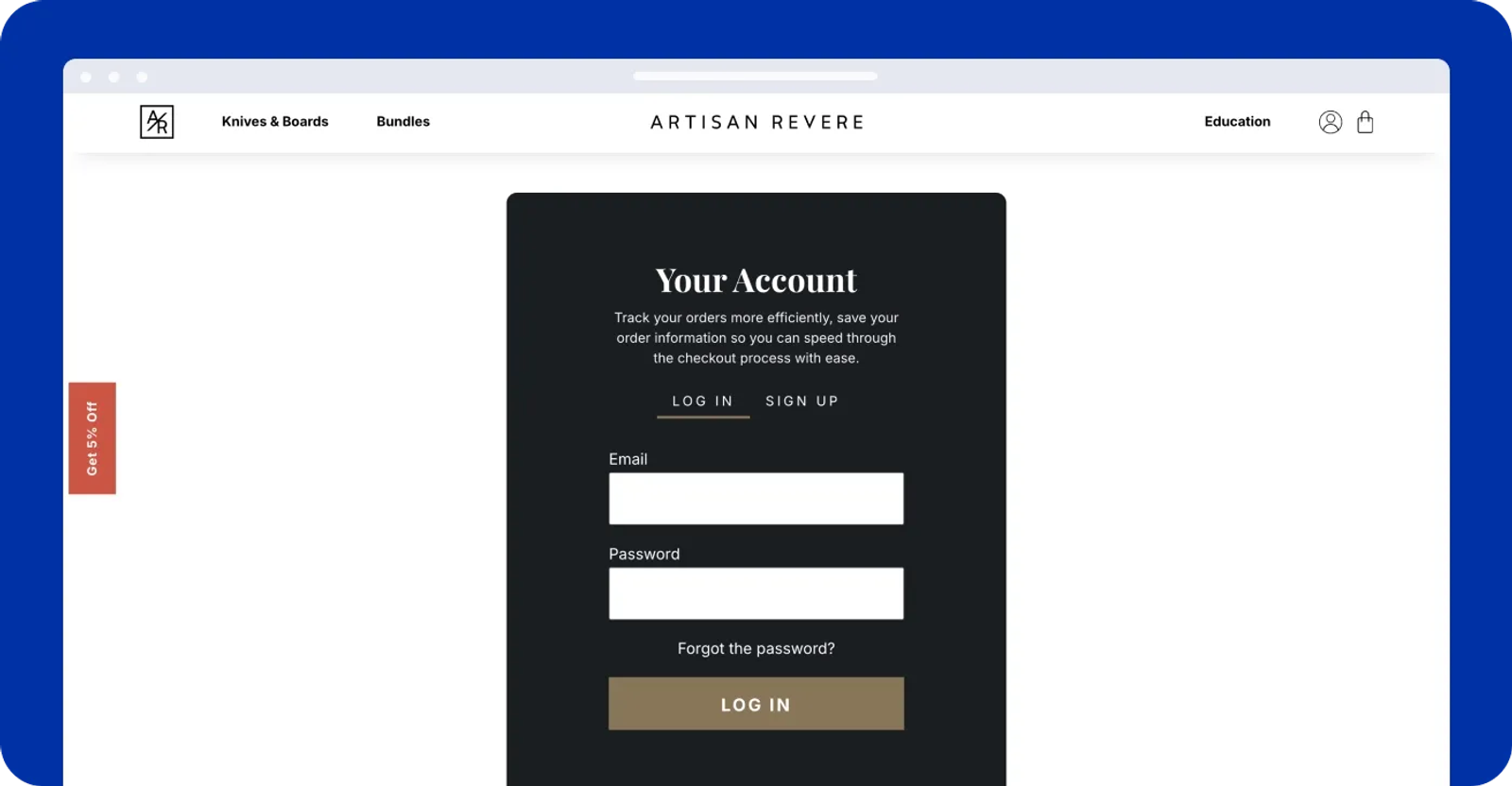 User registration