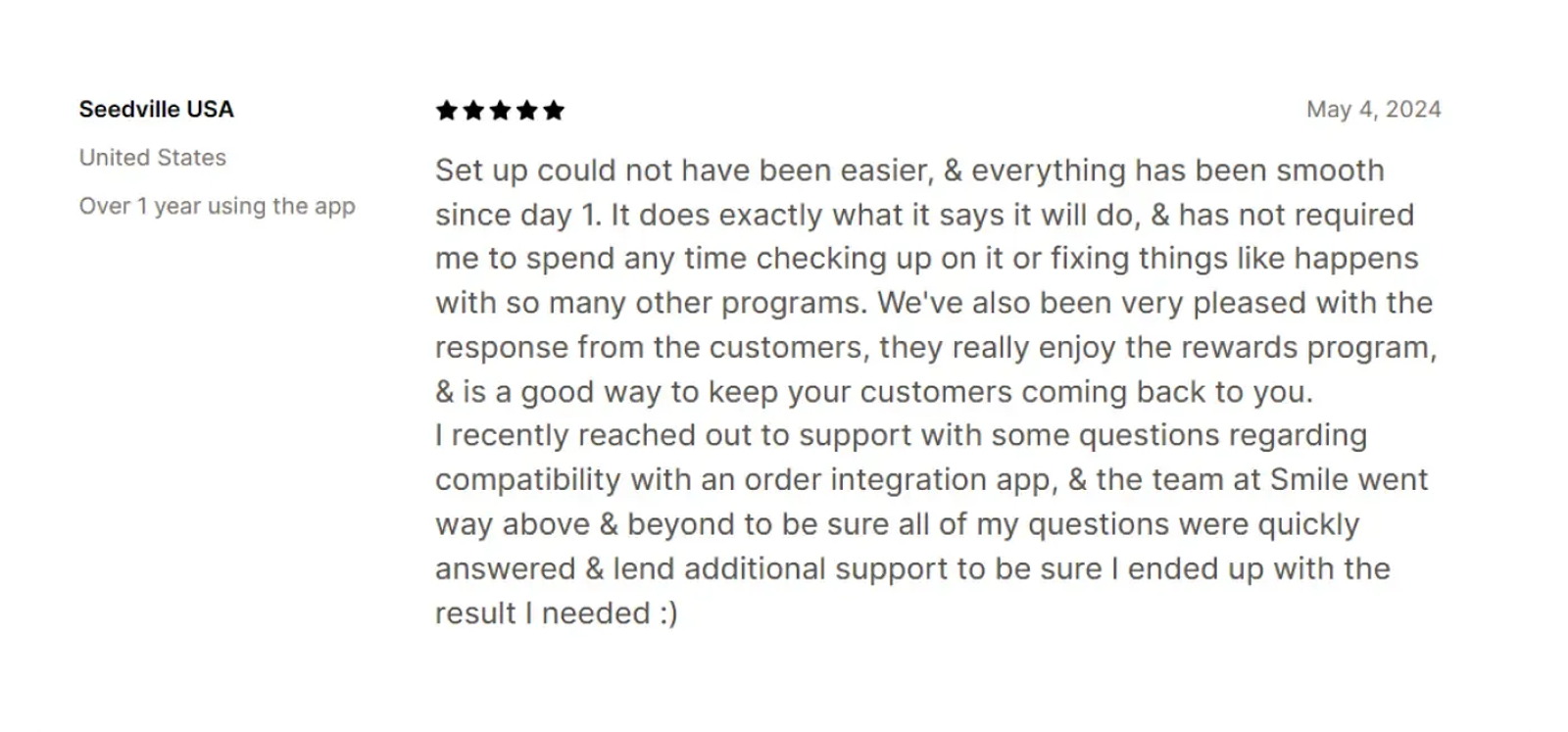 Smile review