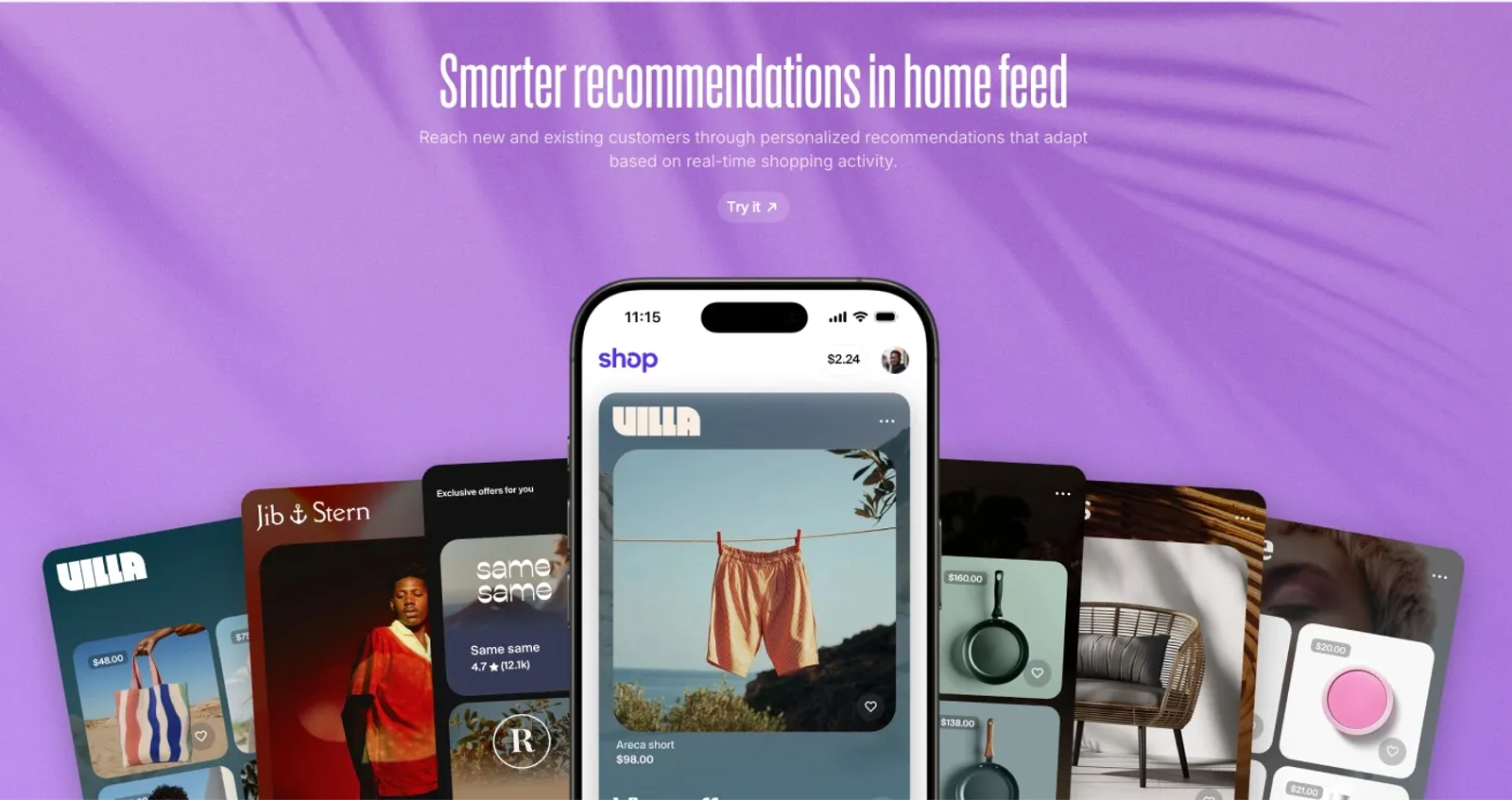 Smarter Shop App recommendations