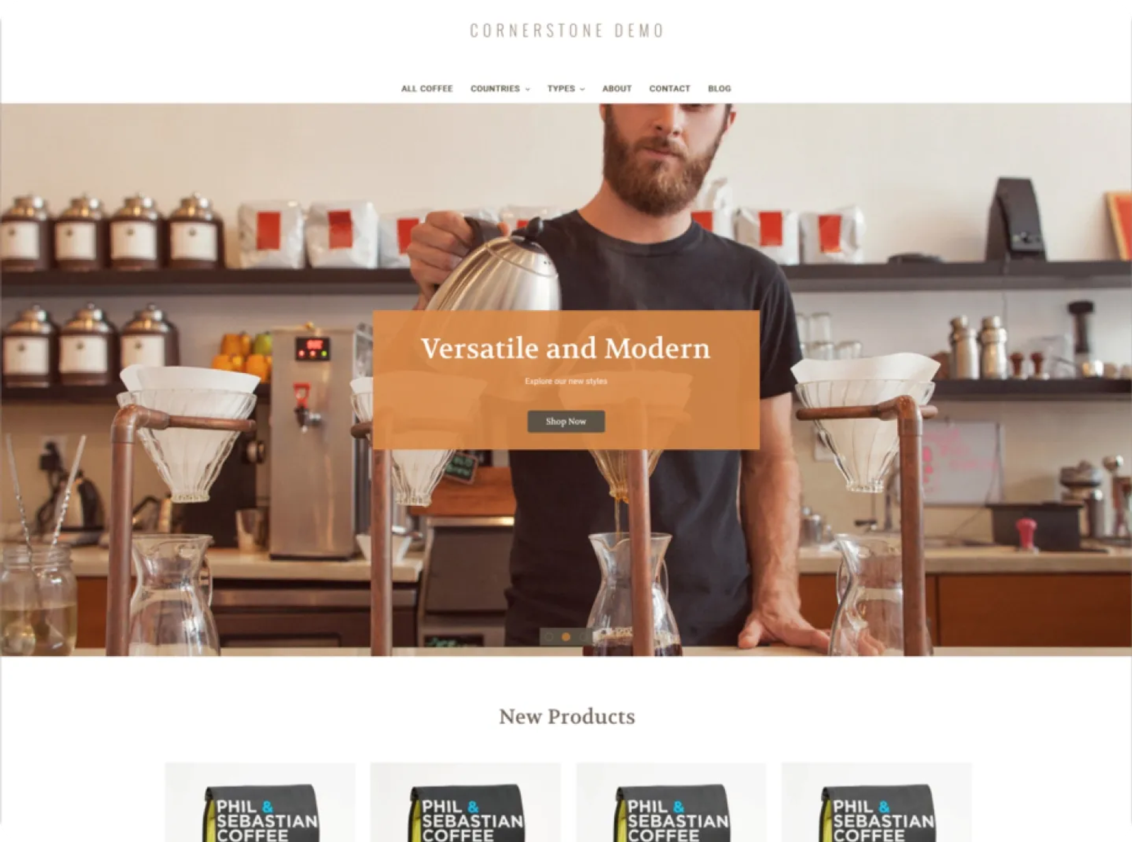 Bigcommerce theme cornestone