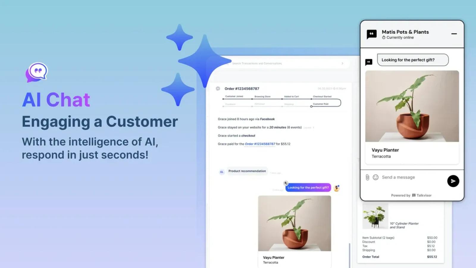 Talkvisor AI Chatbot Live Chat