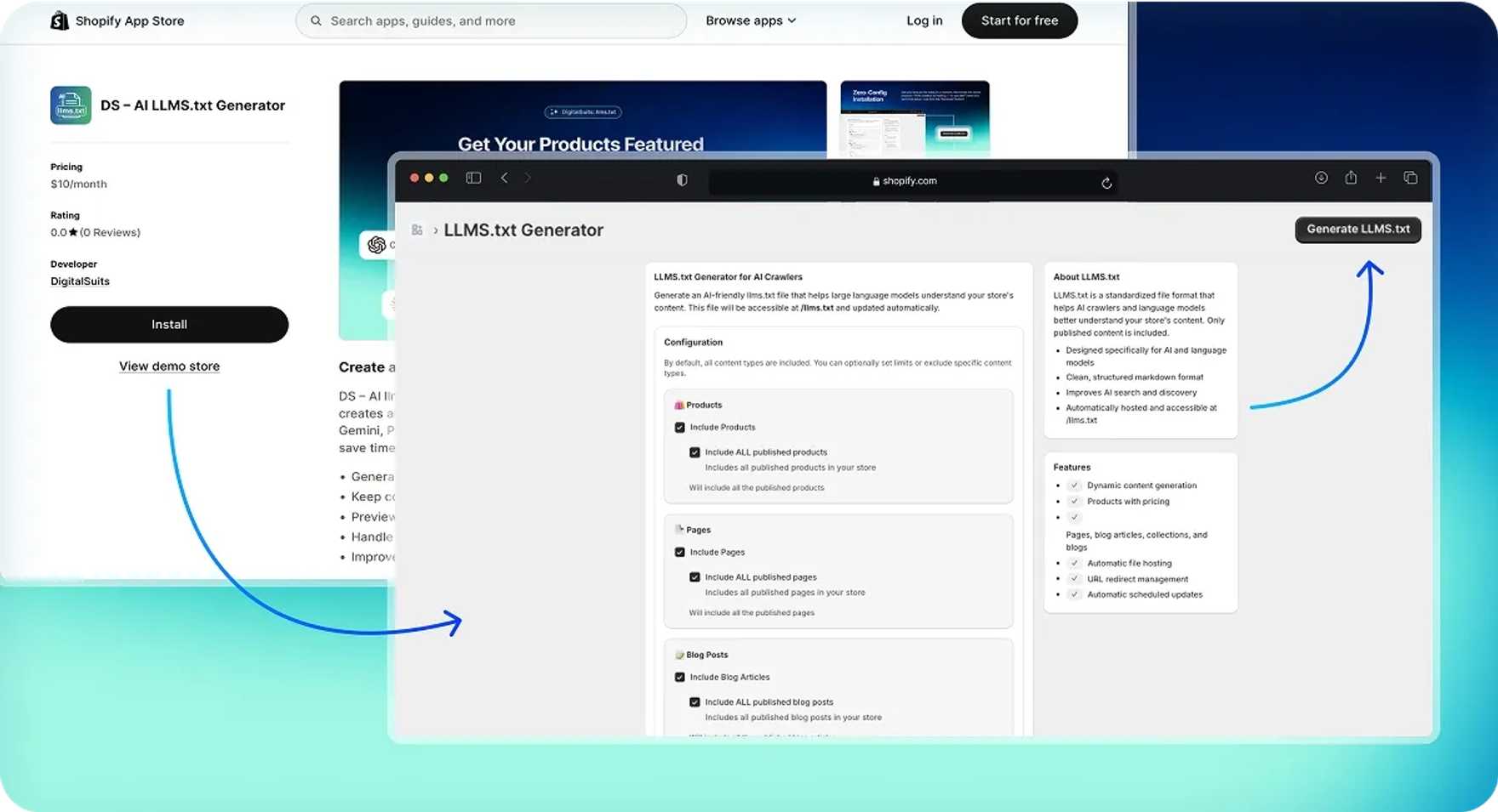 How to use llms.txt for Shopify?