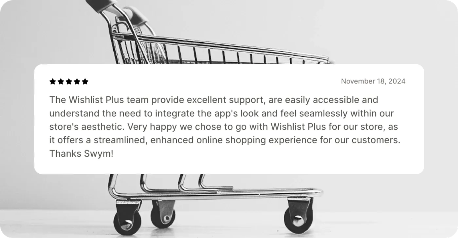 Wishlist Customer review