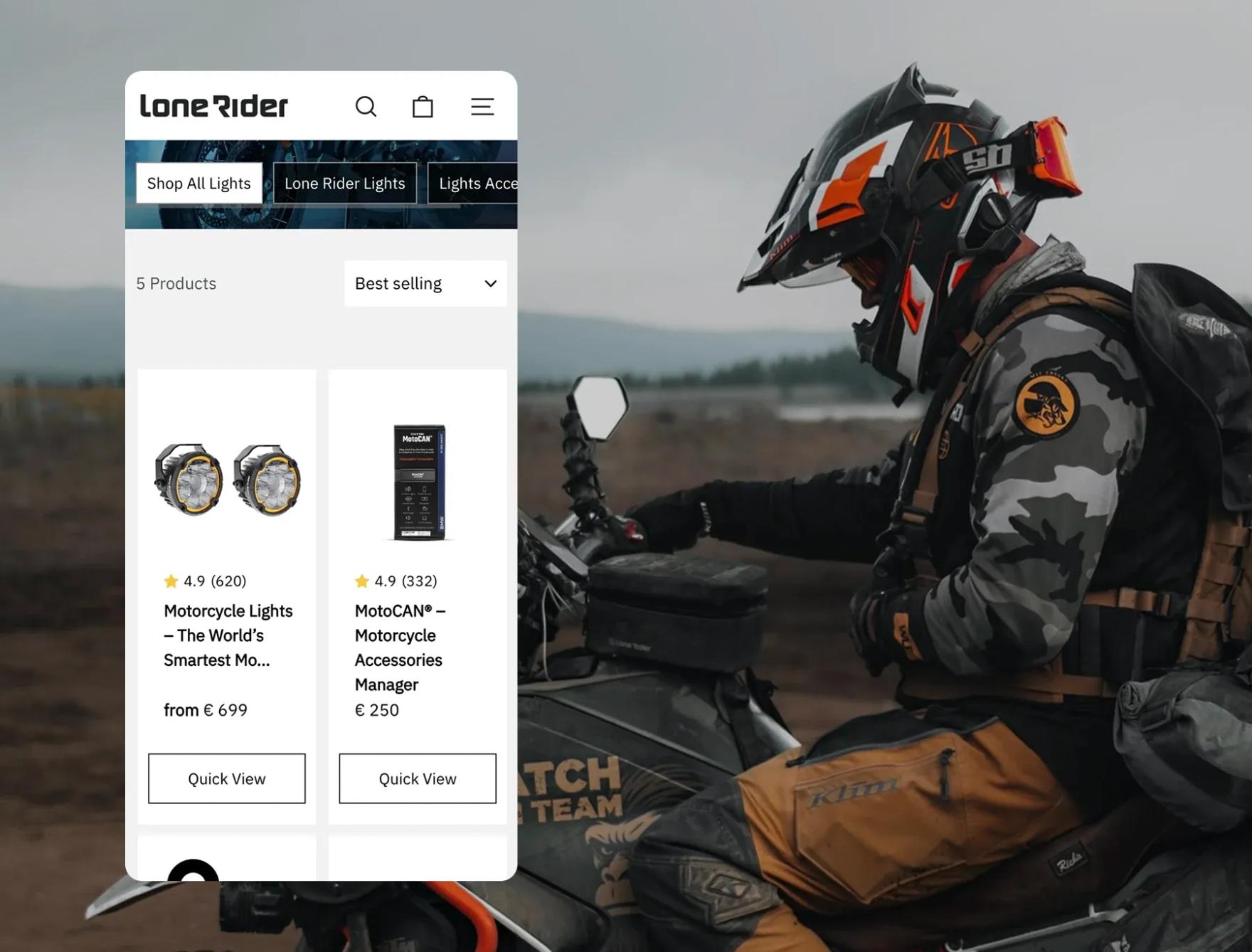 Navigation and PLP issues in a motorcycle equipment store on Shopify Navigation and PLP issues in a motorcycle equipment store on Shopify